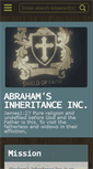 Mobile Screenshot of abrahamsinheritance.org